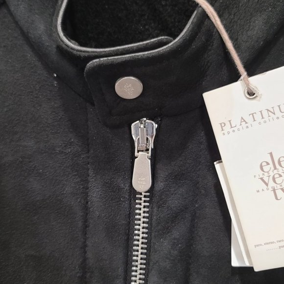 Eleventy Platinum Special Collection Lambskin/Shearling Zipped Bike… - Picture 7 of 9